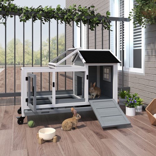 Wooden rabbit hutch guinea - hutch,,