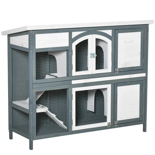 Rabbit hutch outdoor guinea - rabbit,