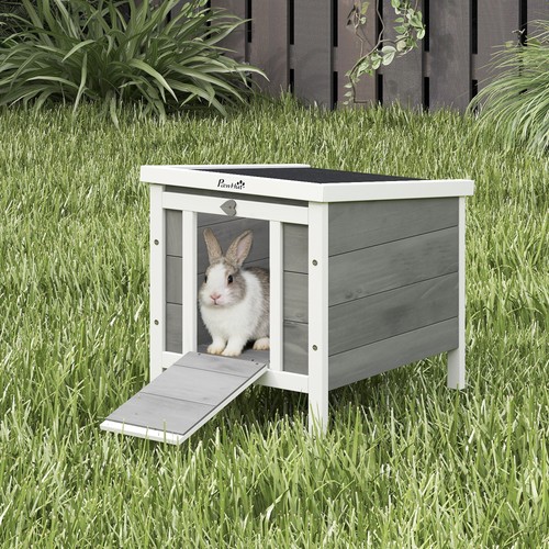 Wooden rabbit hutch - rabbit, outdoor
