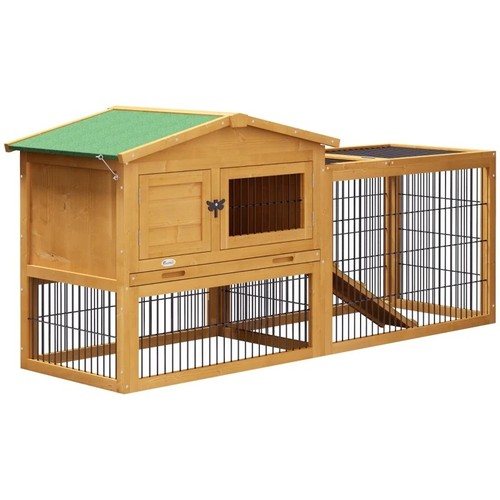 Rabbit hutch outdoor - outdoor,, wooden
