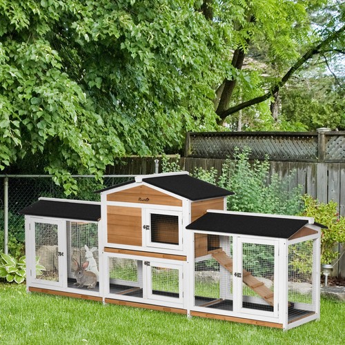 Rabbit hutch outdoor tier - hutch, 2-tier