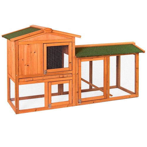 Sale double wooden pet hutch - sale,