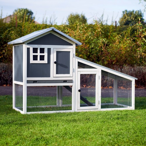 Plastic rabbit hutch and - plastic, run