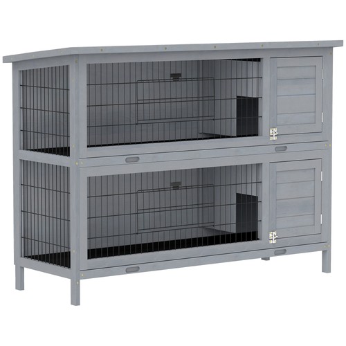 Pawhut rabbit hutch - pawhut,
